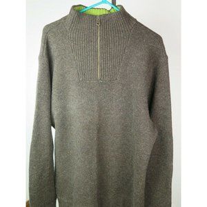 Gap Mens 1/4 Zip Pullover Mock Neck Lambs Wool